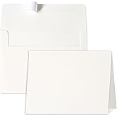 30 Pack 4x6 Envelopes with Cards Cream White A4 Cards and Envelopes Self Seal for Invitations, Weddings, Greeting Cards, Mailing, Graduation, Party - Printable 4.25 x 6.25 Inches
