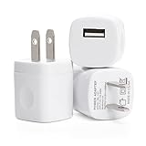Spark Electronics 3PC White Universal USB Port Colors USB AC/DC Power Adapter Home Wall Charger Plug W/ Easy Grip for iPhone 7/7 plus 6/6 plus Samsung Galaxy S5 S4 S3¡­