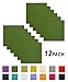 COTTON CRAFT Classic Cotton All Year Luncheon Dinner Napkins -Mitered Corners - Set of 12 - Pure Cotton - Use Every Day - Reusable Cloth Paperless Washable Oversized - 20 inch x 20 inch - Leaf