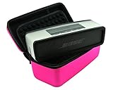 3C-LIFE Hard Case Travel Carry Bag for Bose Soundlink Mini Bluetooth Portable Wireless Speaker 1 I / 2 II and Wall Charger and Charging Cradle / Fits Bose Silicone Soft Cover-pink