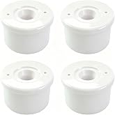 ANPTGHT 1-1/4&ldquo; Caster Fitting Insert, Furniture Grade Fittings (Pack of 4) | for Caster Connection