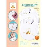 Tobin Baby Duck Soft Touch Bibs Embroidery Kit, Set of 2