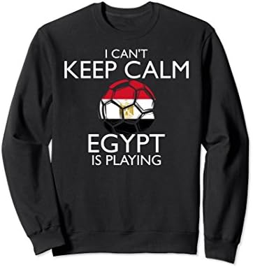 Unisex Egypt Football Jersey 2018 Egyptian Soccer Sweatshirt 2XL Black