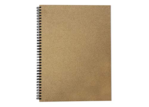 A4 Portrait Recycled Sketch Book, 40 Sheets (80 Sides) of 170gsm Recycled Cartridge Paper, Hard Covers — image 1