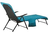 YISAMA microfiber lounge towel for beach and pool blue color