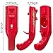 Tatuo 4 Pieces Cap Gun Bottle Opener Cap Gun Launcher Shooter Beer Openers Plastic Beer Bottle Opener for Home Bar Party Drinking Game (Red and Grey)