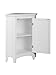 Elegant Home Fashions Slone 1-Door Corner Floor Cabinet in White