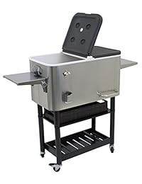 Rio Brands Entertainer Tall Rolling Party Cooler