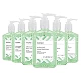 Amazon Brand - Solimo Hand Sanitizer with Vitamin E and Aloe, 8 Fl Oz (Pack of 6)