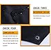 Homsolver Heavy Duty Vinyl Waterproof Apron Ultra Lightweight Industrial Apron (One Size, Black Type 2)