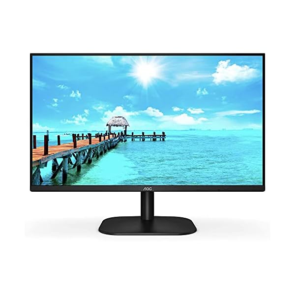 AOC 27B2DA - 27 Inch FHD Monitor, 75Hz, 4ms, IPS, LowBlue mode, Slim Design , FlickerFree, Speakers (1920x1080 @ 75Hz…