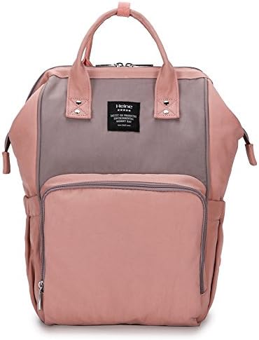 Royal Journey Diaper Bag Multi-Function Waterproof Nappy Bags for Baby Care, Large Capacity,Durable (Pink&amp;Gray)