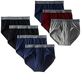 BVD Men's 7 Pack Fashion Brief, Multi, Large