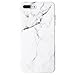 ooooops for 8 Plus Case, 7 Plus Case, White & Grey Marble Pattern Design, Slim Fit Clear Bumper Soft TPU Full-Body Protective Cover Case for 7/8 Plus 5.5'' (White Marble)