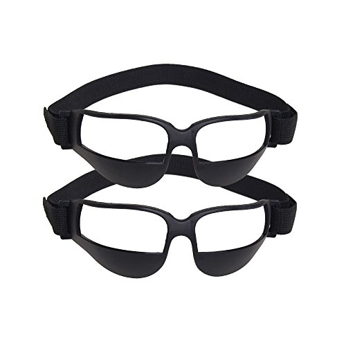 TEKCAM 2 Pack Basketball Dribble Goggles Basketball Training Aid for Football Basketball ( No Glass in Goggles)