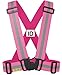 Tuvizo Reflective Vest for Running or Cycling - Comfortable Reflective Gear for High Visibility and Safety (Pink L/XL/XXL)