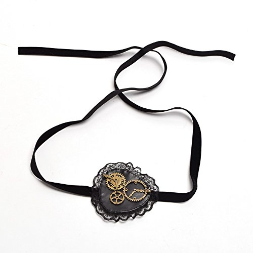 GRACEART Steampunk Leather Gears Eyepatch