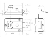 Yale P-77-CH-CH-60 Traditional Nightlatch 60mm Chrome Finish Standard Security view 6