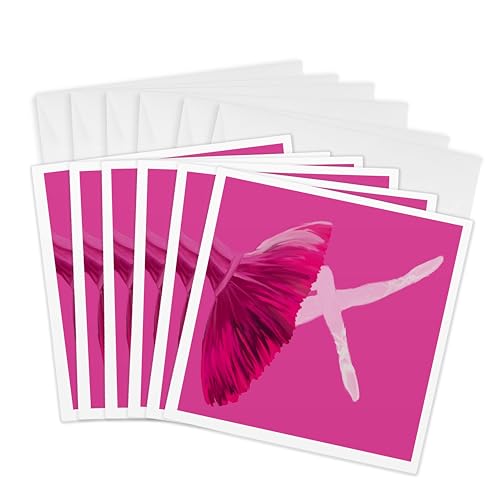 3dRoseBallet-GreetingCards,6x6inches,setof6(gc_15603_1)