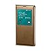 Samsung Galaxy S5 S View Flip Cover Case - Retail Packaging - Copper Gold