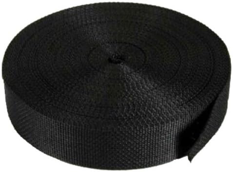 50 feet Lite Weight Black Nylon Duct Support Webbing Strap Belt 1-3/4" 1.75"
