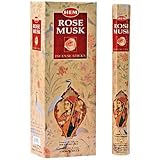 Rose Musk - Box of Six 20 Stick Tubes - HEM Incense