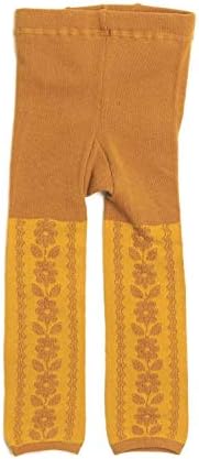 セラフ お花ジャガード スパッツ キッズ 90 100 マスタード Ms レギンス 通販 Amazon