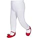 Baby Emporio-Baby Girl Festive Tights-Shoe Look-Satin Front Bows-Anti slip