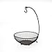 Gourmet Basics by Mikasa Spindle Adjustable 2-Tier Basket with Banana Hook, Black with Gold Antiquing