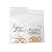 Honbay 40PCS Women Fashion Hip-Hop DIY Braid Rings for Hair and Dreadlocks,Golden and Silver