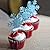 10Pcs Christmas Snowflake Cupcake Topper Cake Party Decoration^.