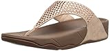FitFlop Women's Glitzie Toe-Thong Sandal, Nude, 8 M US
