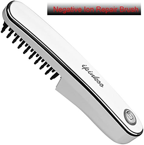 Hair Straightening Brush - Cordless Negative Ion Hair Care Brush with Faster Heating, Anti Scald, Static. Rechargeable and Portable, Light Weight For Traveling,Outdoor Camping,Hiking