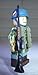 Army Minifigure WWII German BLUE Fallschirmjager (Paratrooper) Custom Building Military Soldier
