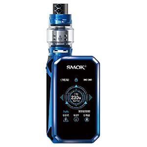 SMOK G-priv 2 230w Luxe Edition E-zigarette Starterset TC Vape Box Mod mit Top Refill Verdampfer TFV12 Prince Tank Köpfe Prince-Q4 T10 Touch Screen E-Shisha kein Nikotin (Prisma blau)