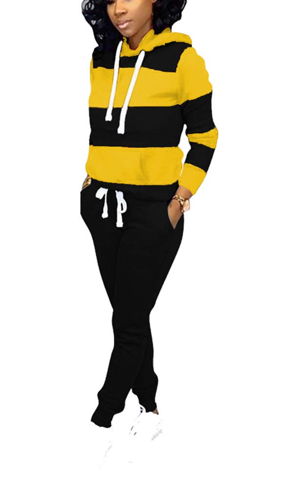 Jogging Suits for Women - Two Piece Sweatsuit Pullover Hoodie + Long Pants Tracksuit Set Jumpsuits