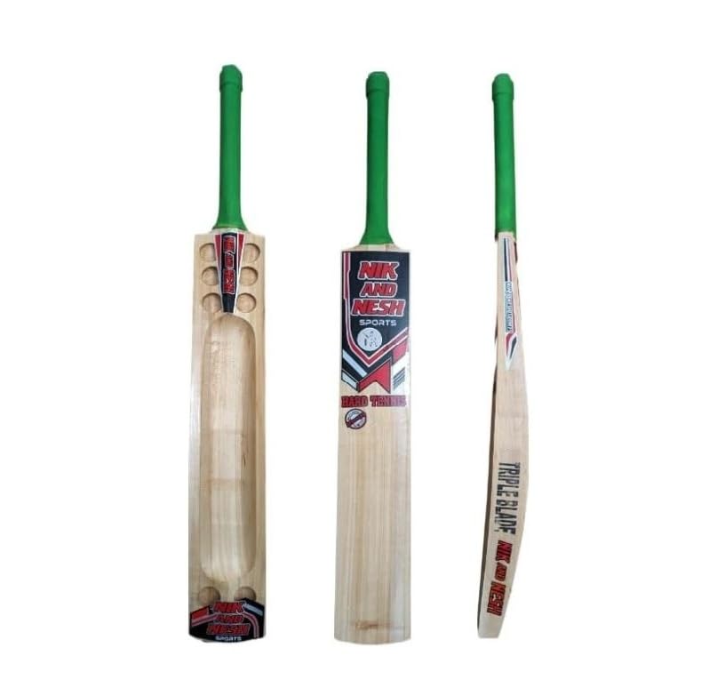 Nik&Nesh Kashmir Willow Hard Tennis Cricket Bat