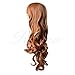 Kamo 32 Inches 80cm Spiral Curly Cosplay Costume Wig (Blonde)