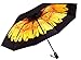 Fidus Inverted Reverse Sun&Rain Car Umbrella Large Windproof Travel UV Umbrella for Women Men - Auto Open Close(Sunflower-2)