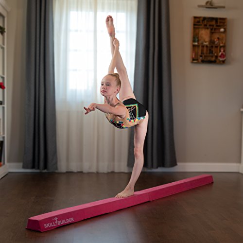 Foldable Gymnastics Beams for Home - 9.5 FT EXTRA LONG High-Density Portable Foam Balance Beam for Toddlers to Teens / Kids Gymnastics Equipment / Lightweight Beige Practice Beam / Floor Beam … - Thumbnail 3