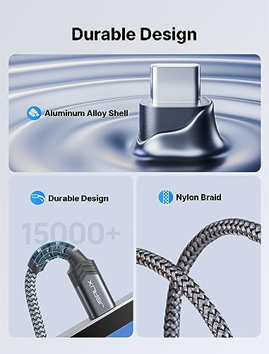 JSAUX USB C to 3.5mm Audio Jack Adapter, USBC Headphone Adapter, Type C to Aux Audio Dongle Cable with Hi-Fi DAC Chip for iPhone 17 Pro/Max/Plus iPhone 16&15 Series, Samsung S25 S24 S23, Pixel 6-Grey