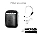 Voice Amplifier SHIDU S718 UHF Wireless Voice Amplifier for Teachers 10W Portable PA System with Headset Microphone Built-in Rechargeable Battery and Hands-free Waist-Band