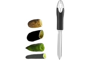 Jalapeno Chilli Pepper Corer Stainless Steel Zucchini Cucumber Corers Special Kitchen Gadgets With Serrated Edge Easy Remove 