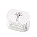 DEMDACO Bless This Child Classic White Dolomite Children's Keepsake Box with Rosary