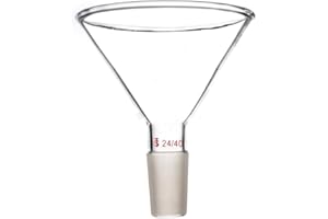 Deschem 100mm 24/40 Glass Powder Funnel 100ml Laboratory Glassware