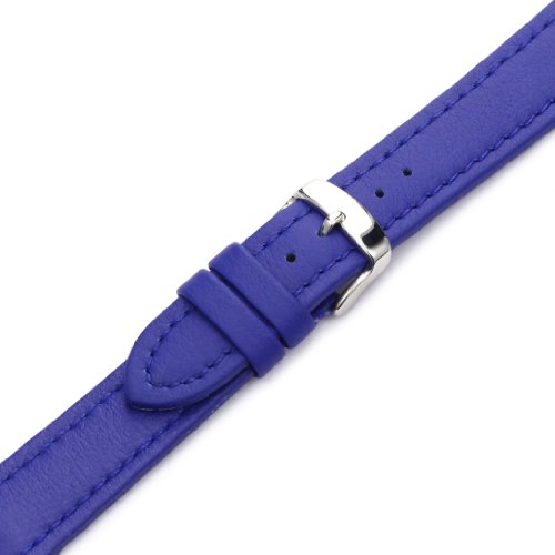 Hadley-Roma Men's MSM739RF 200 20-mm Blue Genuine 'Lorica' Leather Watch Strap