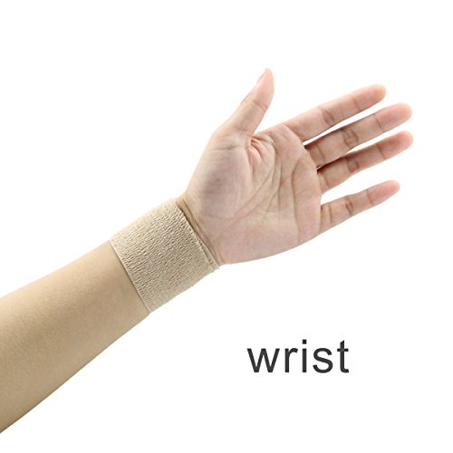 MUEUSS Self-Adhesive Bandage Wrap Tape Waterproof Breathable Elastic Cohesive Non-Woven FDA Approved 3 Inches x 5 Yards (White, 6 roll) - Thumbnail 7