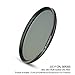 JJC 46mm 12-Layer Circular Polarizer CPL Filter for Lens with 46mm Filter Thread - e.g. for Olympus M.Zuiko Digital 25mm f/1.8, ED 12mm f/2.0, ED 60mm f/2.8 Macro, Panasonic Lumix G 25mm f/1.7 Lens