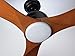 Emerson Lighting CF590BQ Volta Natural Cherry Ceiling Fan, Barbeque Black