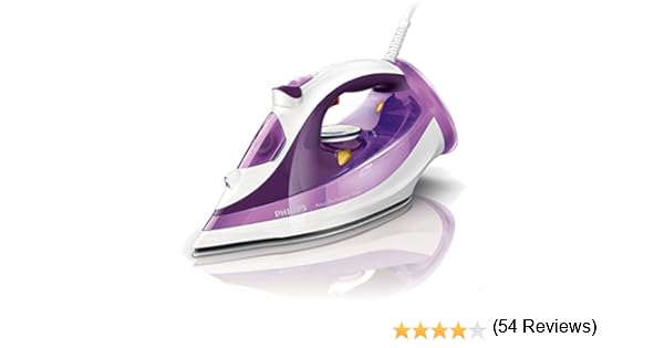 Philips GC4513/30 - Plancha de vapor, color blanco y morado ...